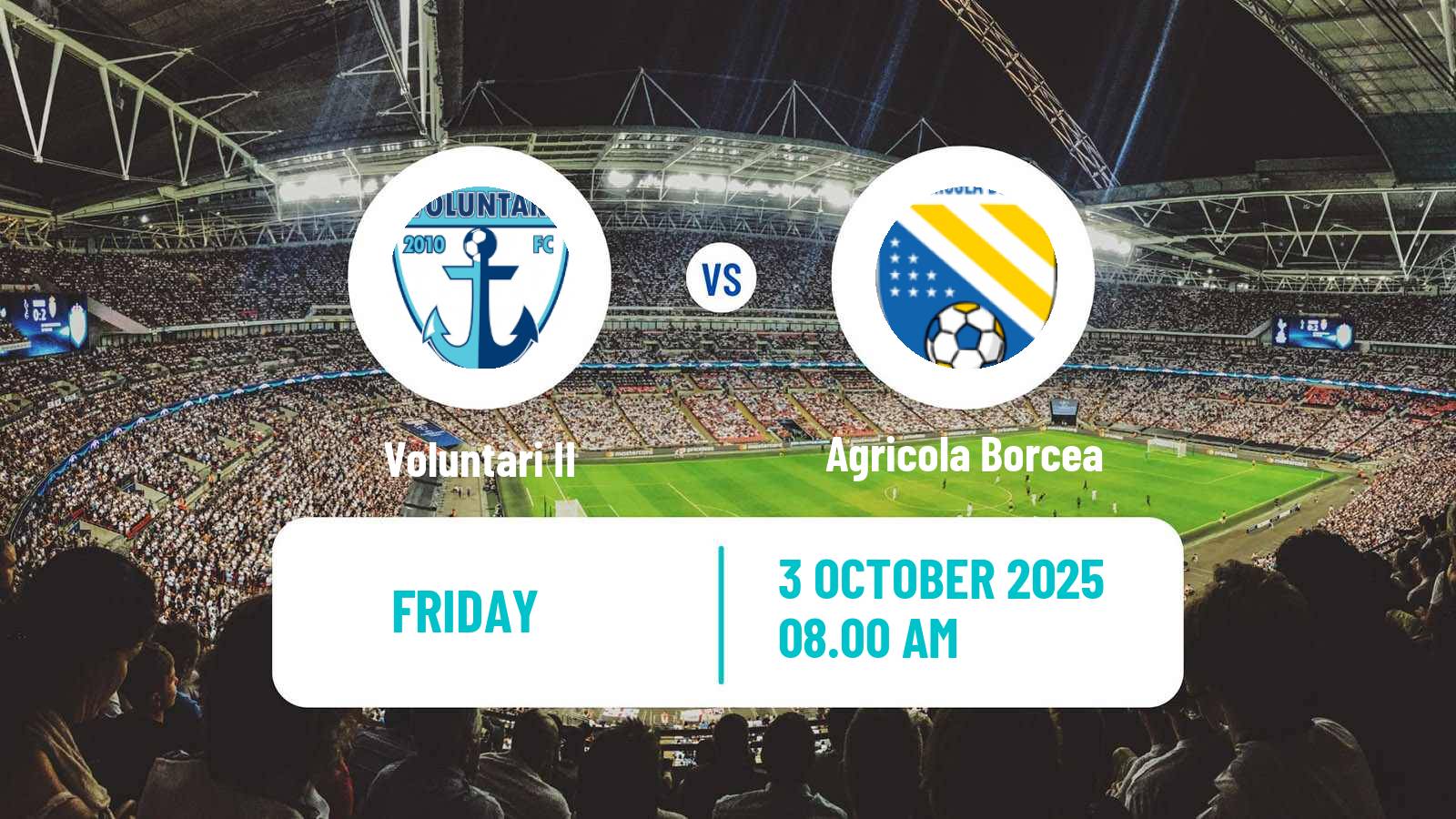 Soccer Romanian Liga 3 - Seria 3 Voluntari II - Agricola Borcea