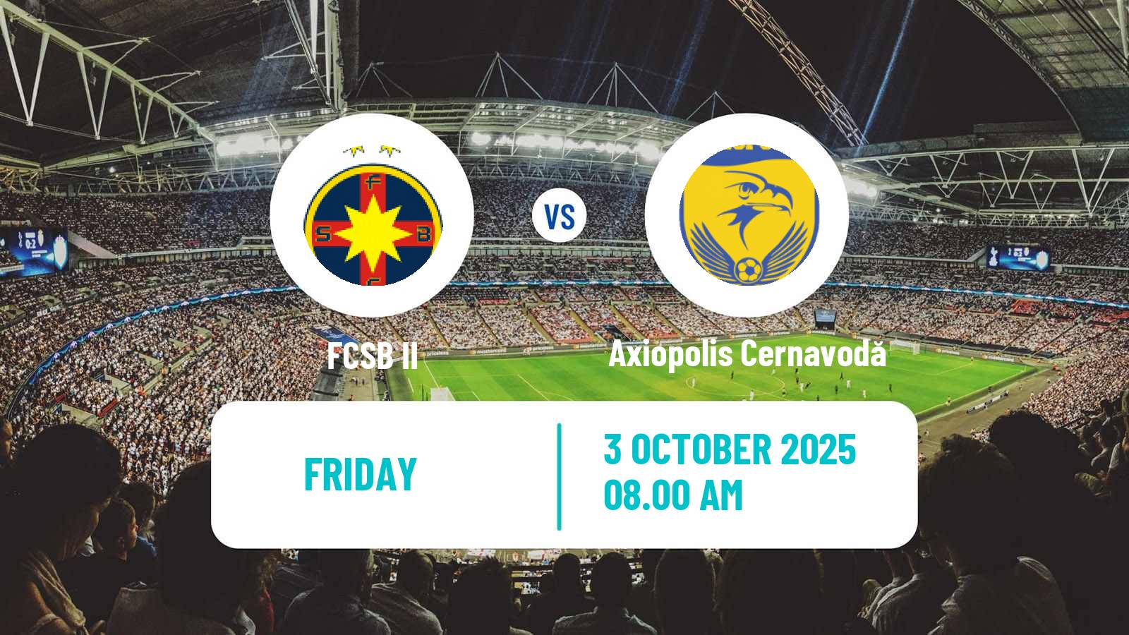 Soccer Romanian Liga 3 - Seria 3 FCSB II - Axiopolis Cernavodă