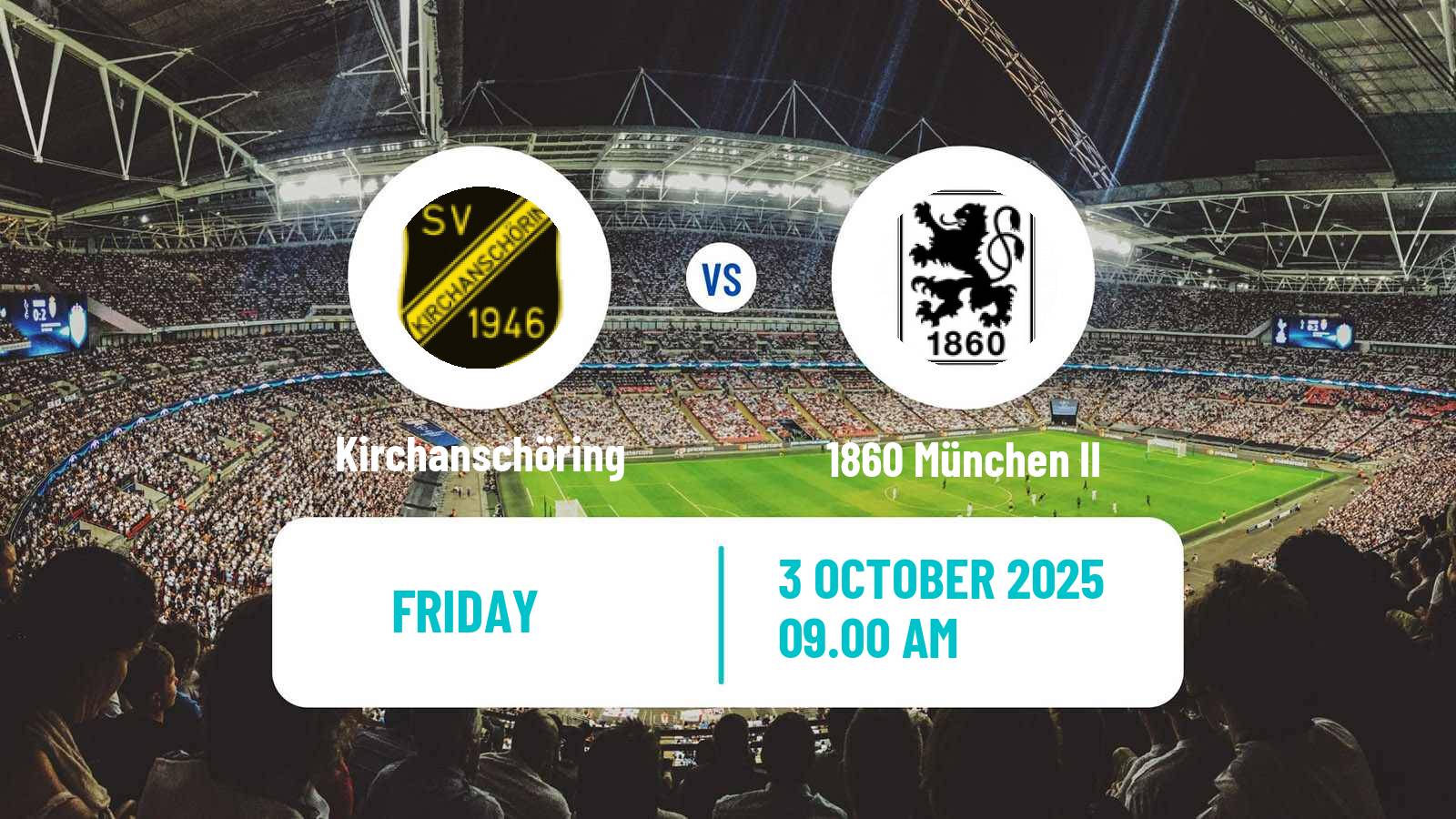 Soccer German Oberliga Bayern Süd Kirchanschöring - 1860 München II