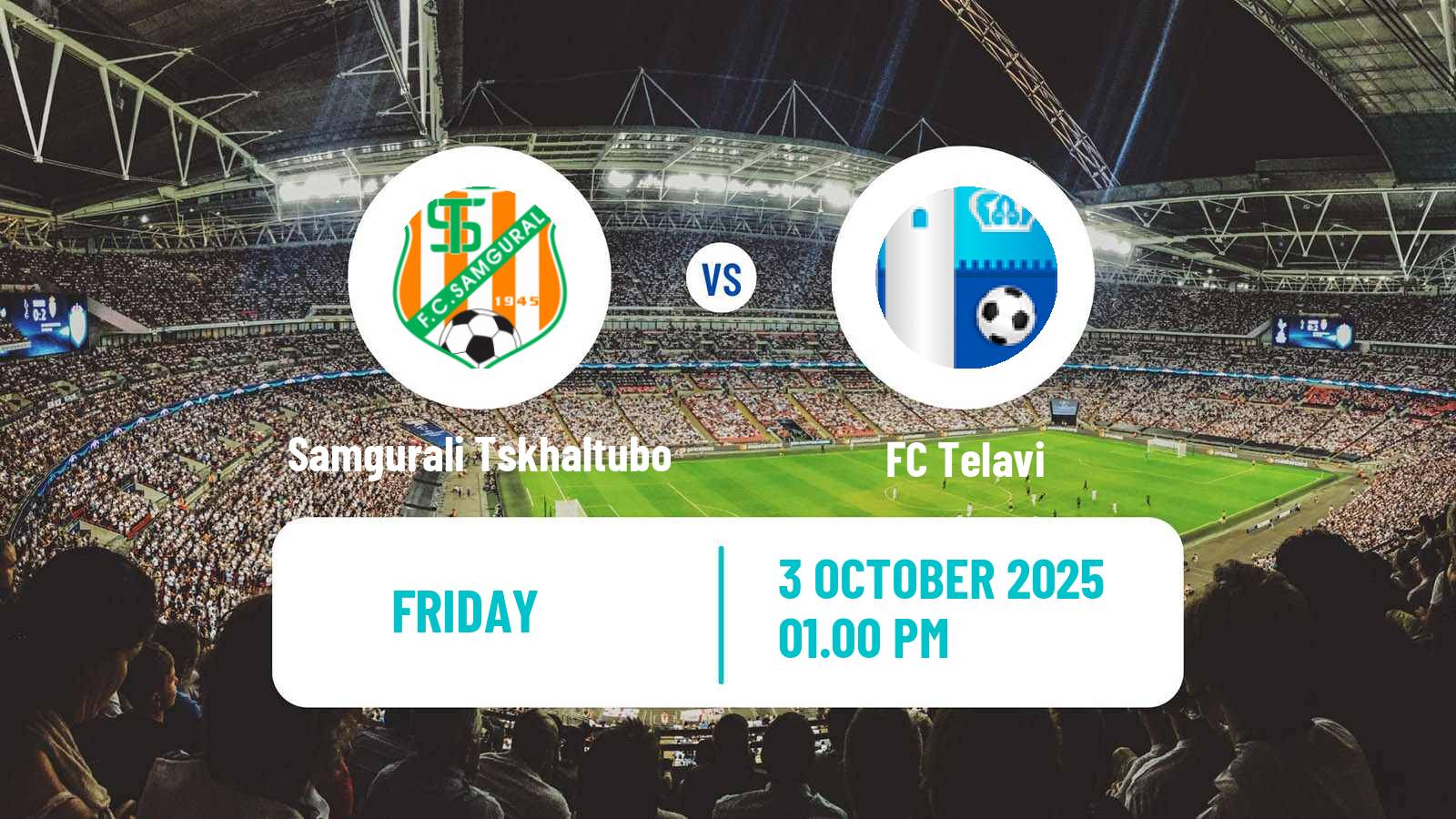 Soccer Georgian Erovnuli Liga Samgurali Tskhaltubo - Telavi