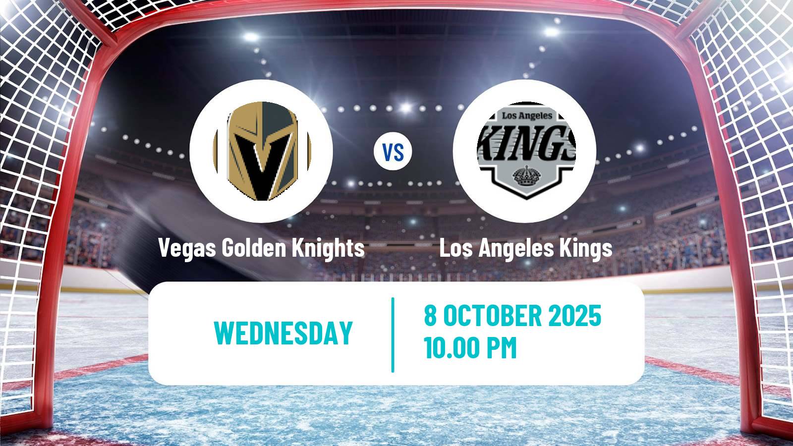 Hockey NHL Vegas Golden Knights - Los Angeles Kings