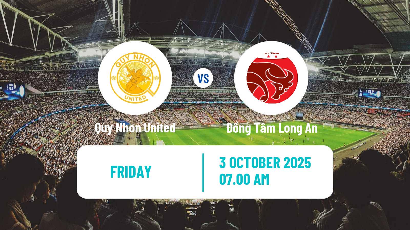 Soccer Vietnamese V League 2 Quy Nhon United - Đồng Tâm Long An