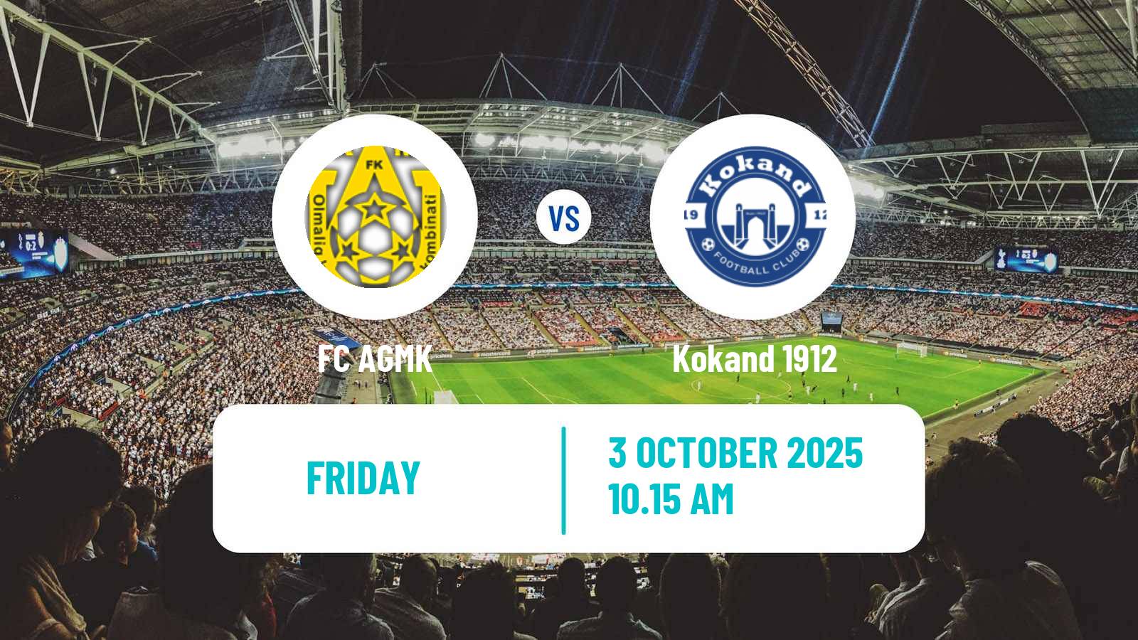 Soccer Uzbek League AGMK - Kokand 1912