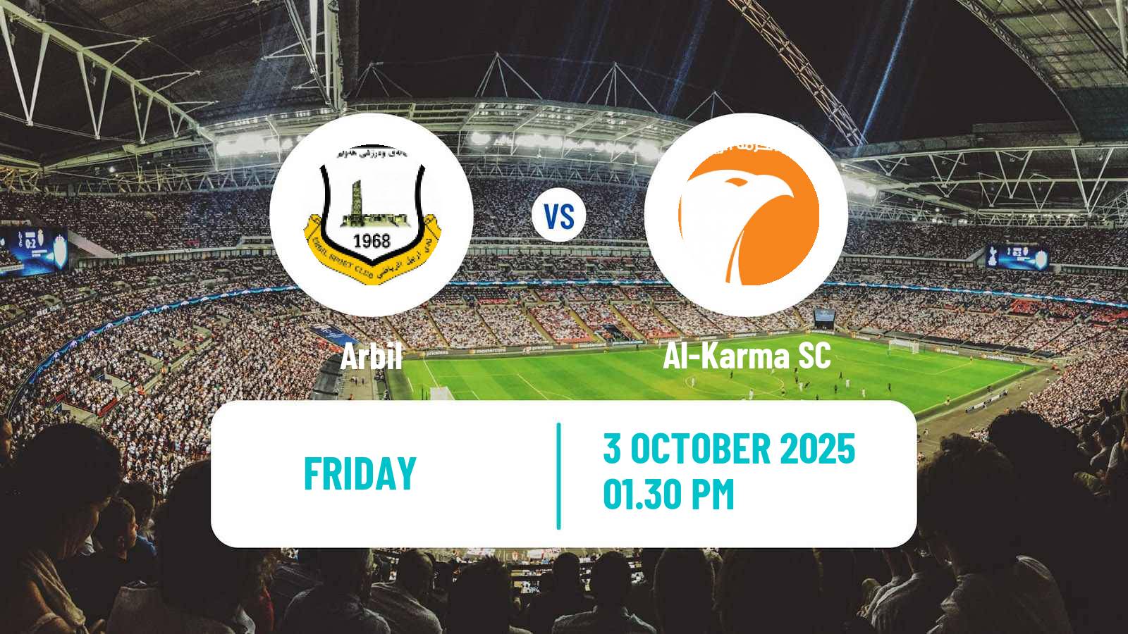 Soccer Iraqi Premier League Arbil - Al-Karma