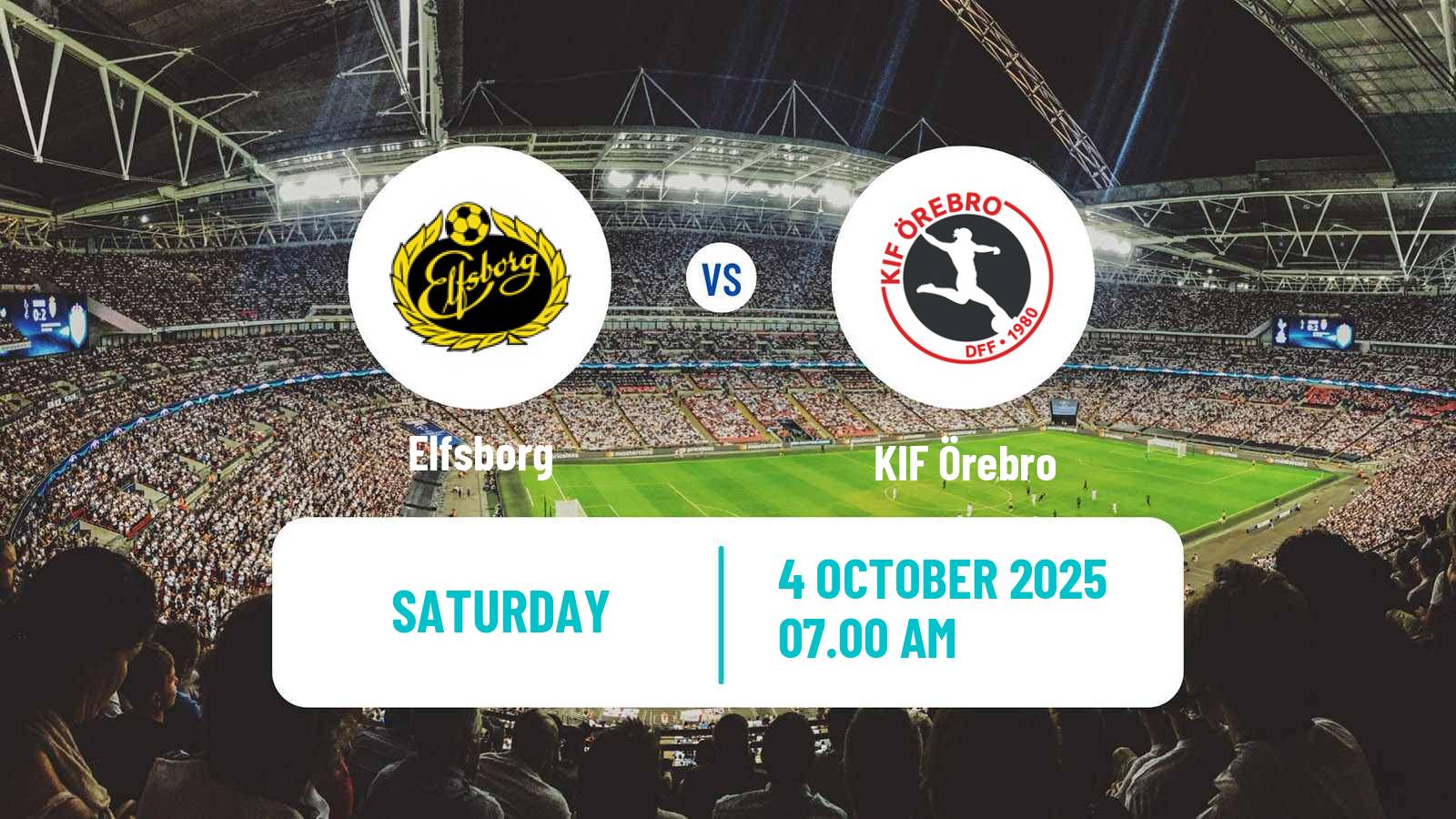 Soccer Swedish Elitettan Women Elfsborg - Örebro