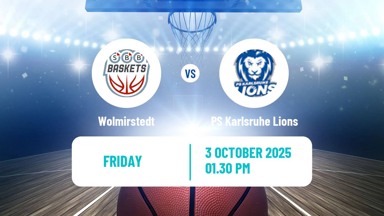 Basketball German Pro A Basketball Wolmirstedt - PS Karlsruhe Lions
