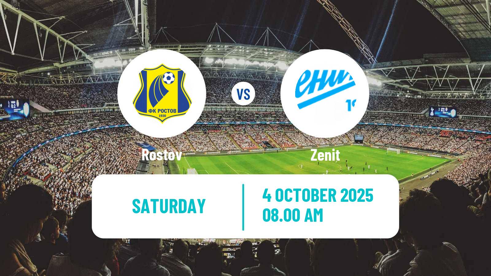 Soccer Russian Supreme Division Women Rostov - Zenit