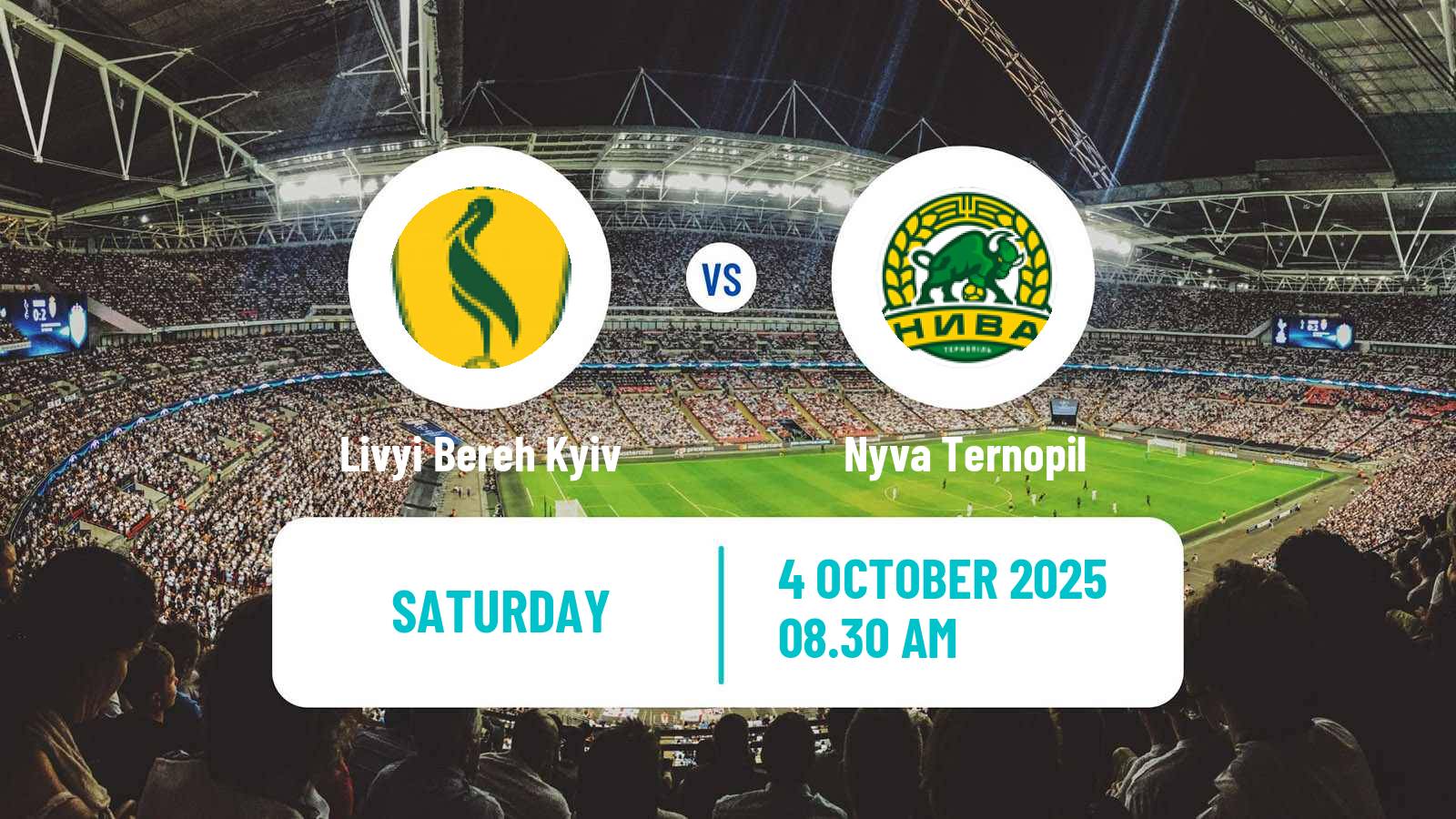 Soccer Ukrainian Persha Liga Livyi Bereh Kyiv - Nyva Ternopil