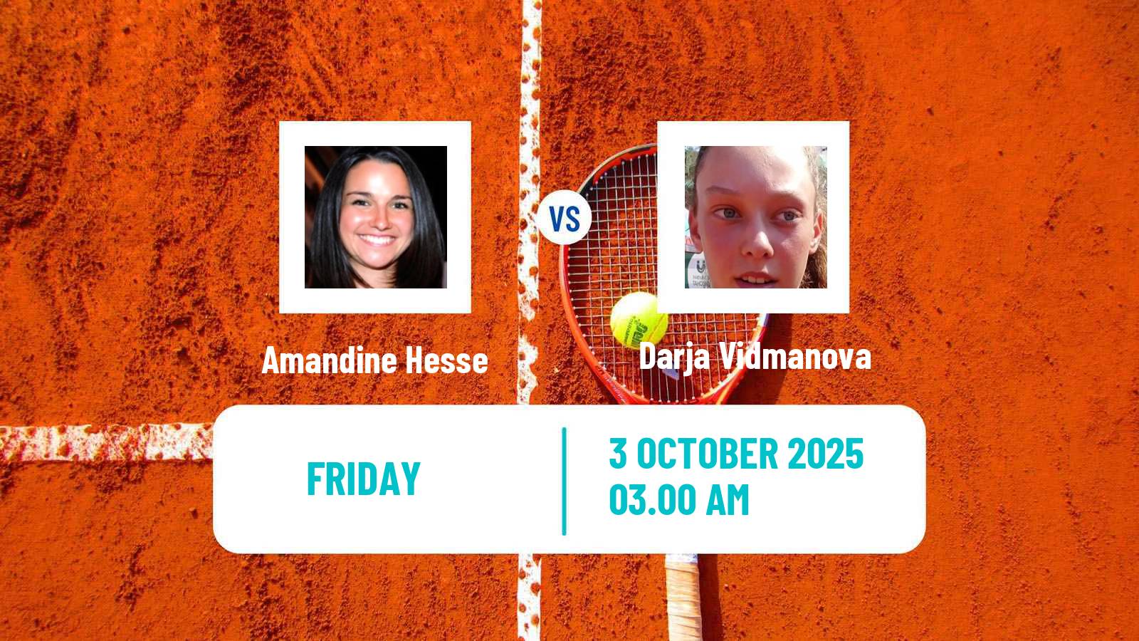 Tennis Samsun Challenger Women Amandine Hesse - Darja Vidmanova