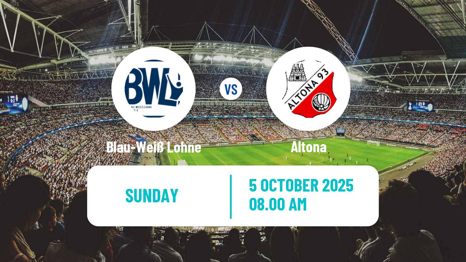 Soccer German Regionalliga North Blau-Weiß Lohne - Altona