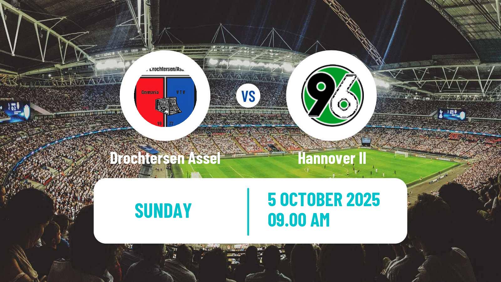 Soccer German Regionalliga North Drochtersen Assel - Hannover II