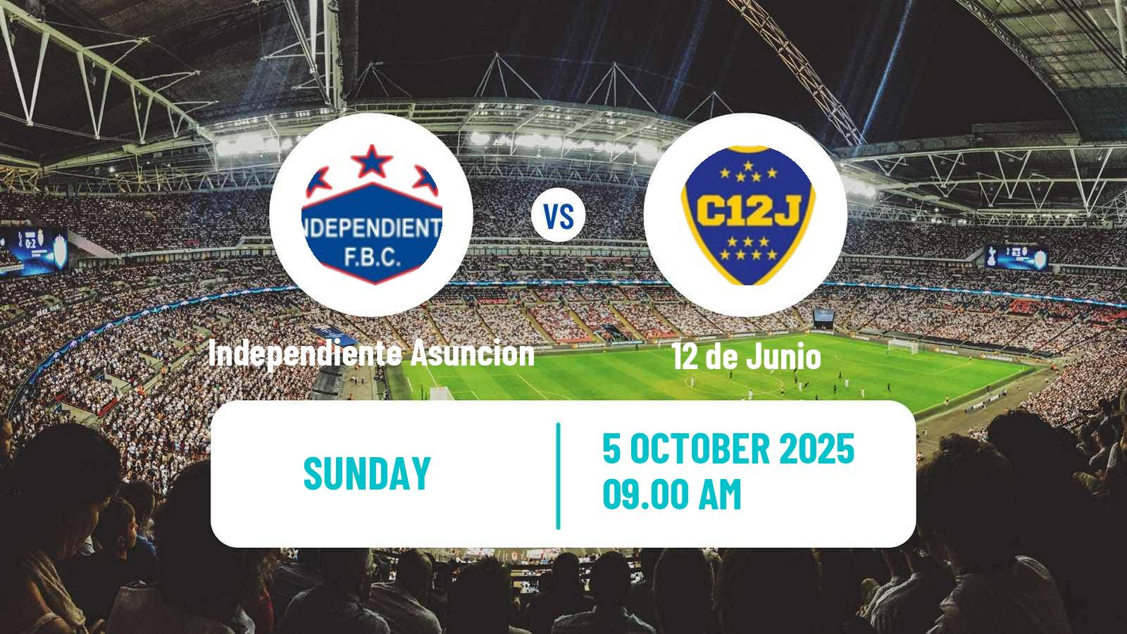 Soccer Paraguayan Division Intermedia Independiente Asuncion - 12 de Junio
