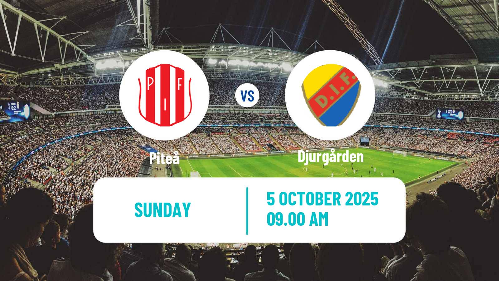 Soccer Swedish Allsvenskan Women Piteå - Djurgården