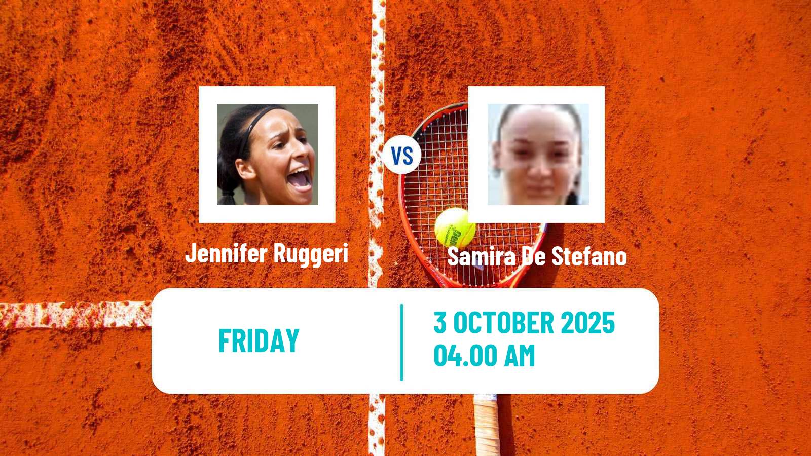 Tennis ITF W35 Santa Margherita Di Pula 9 Women Jennifer Ruggeri - Samira De Stefano