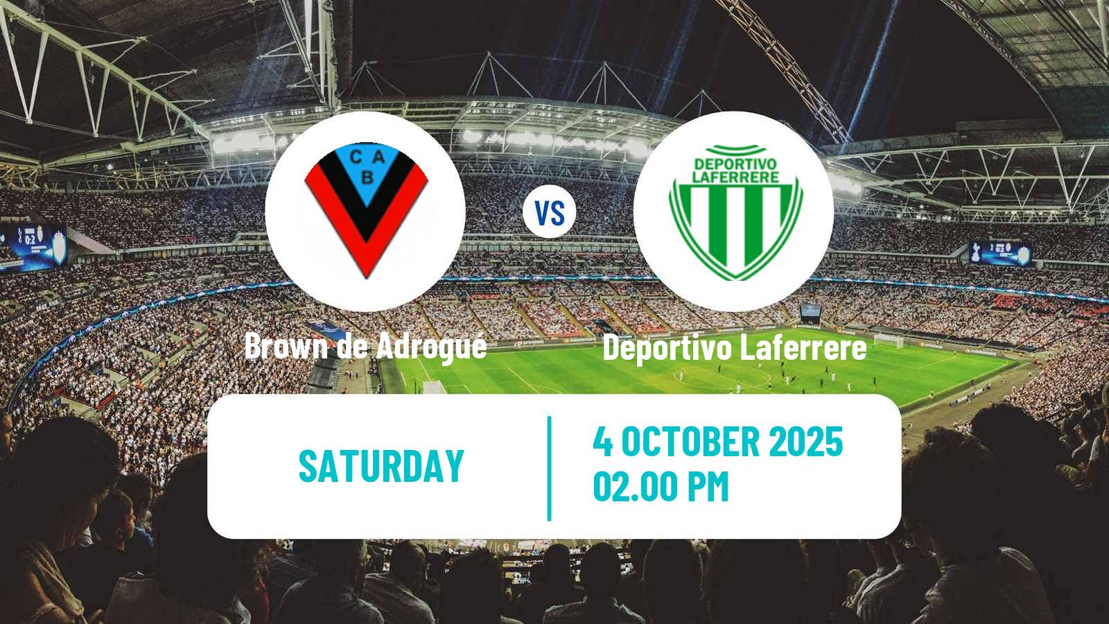 Soccer Argentinian Primera B Brown de Adrogué - Deportivo Laferrere