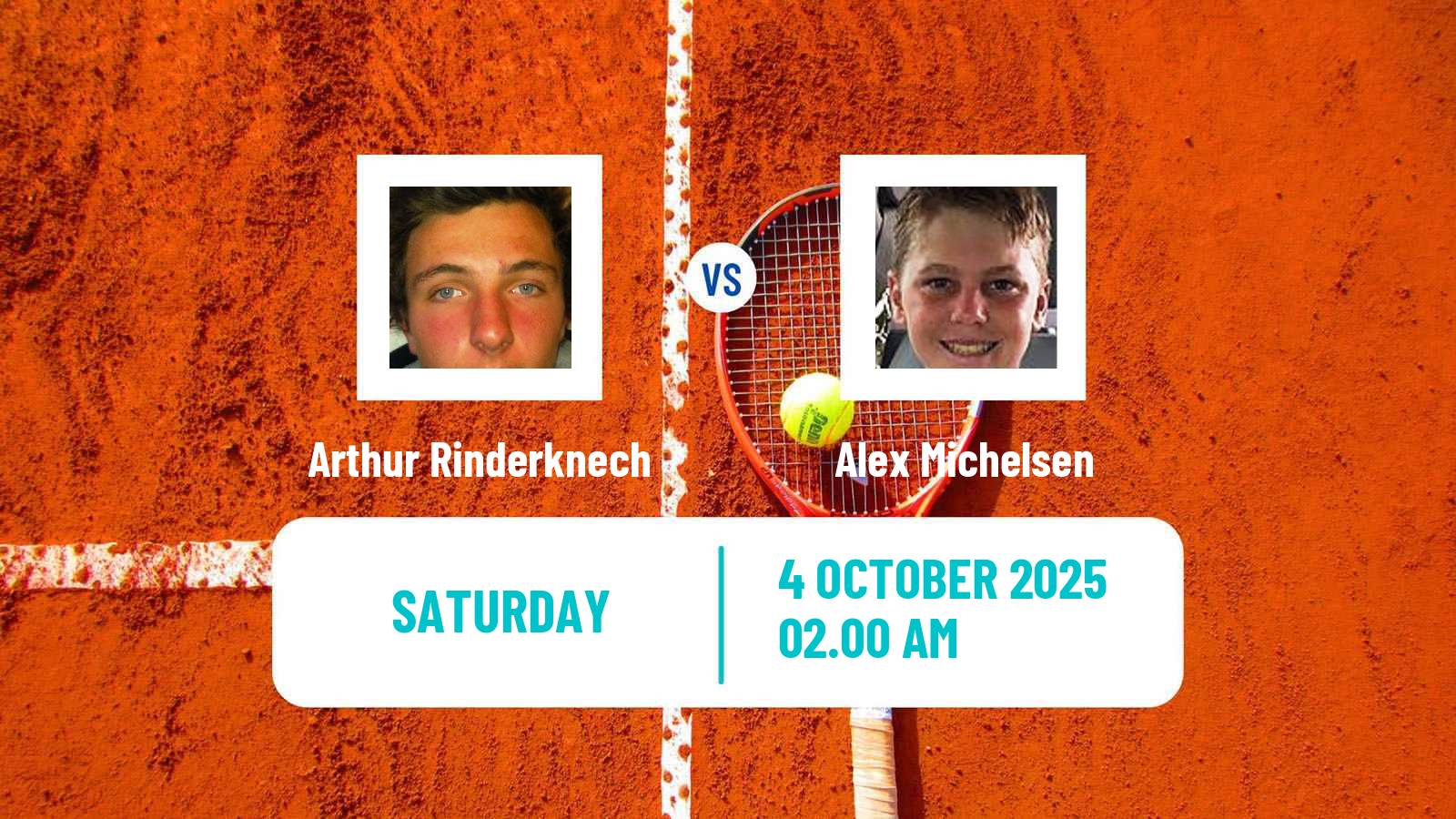 Tennis ATP Shanghai Arthur Rinderknech - Alex Michelsen