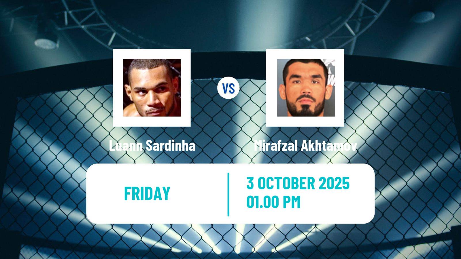 MMA Lightweight Pfl Men Luann Sardinha - Mirafzal Akhtamov