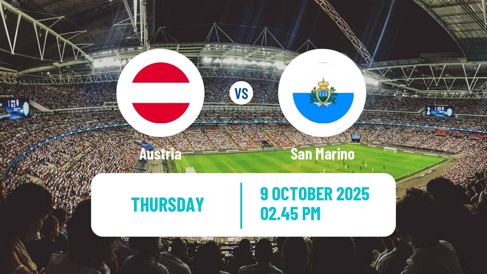 Soccer FIFA World Cup Austria - San Marino