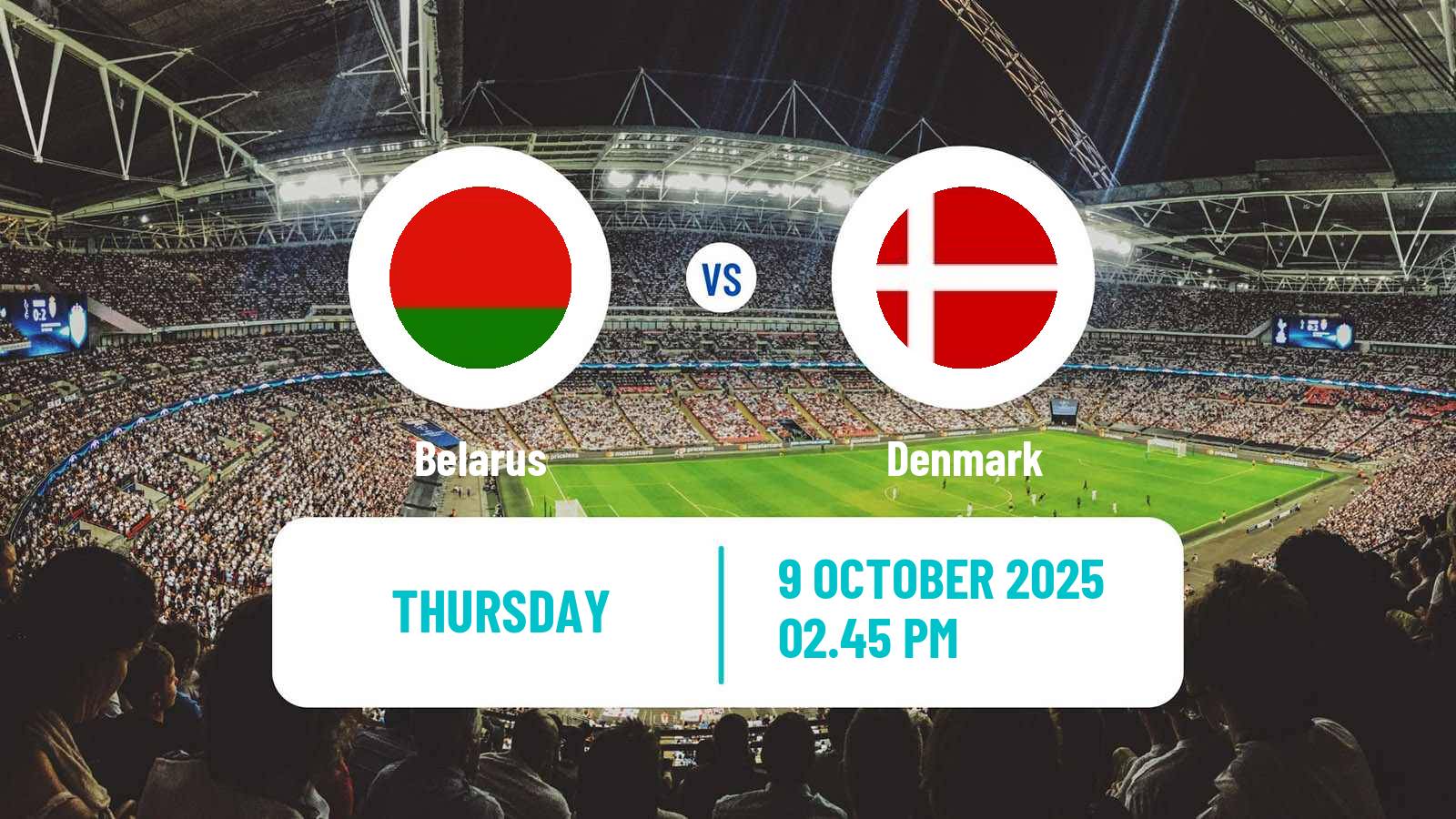 Soccer FIFA World Cup Belarus - Denmark