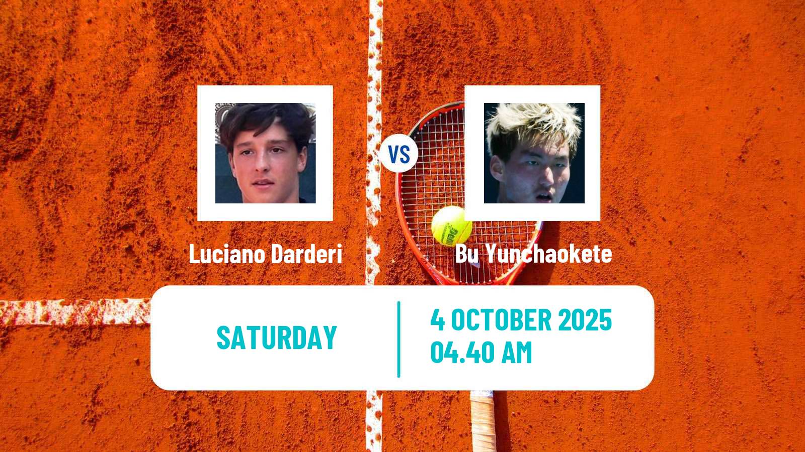 Tennis ATP Shanghai Luciano Darderi - Bu Yunchaokete