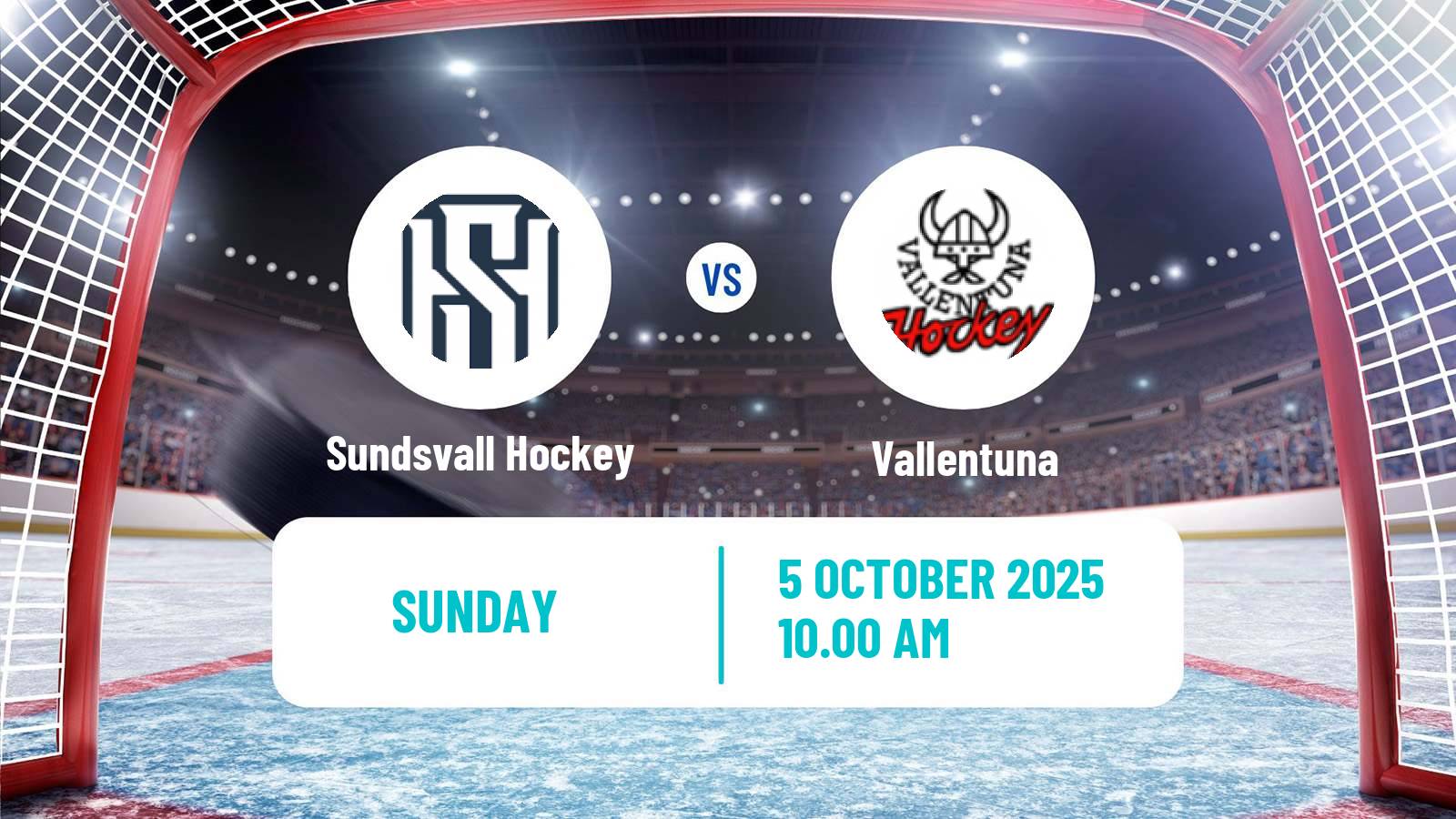 Hockey Swedish HockeyEttan Norra Sundsvall Hockey - Vallentuna