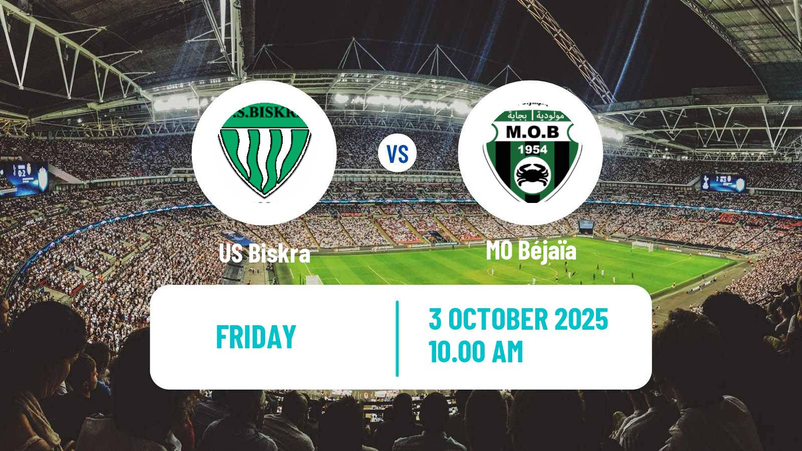 Soccer Algerian Ligue 2 Biskra - MO Béjaïa