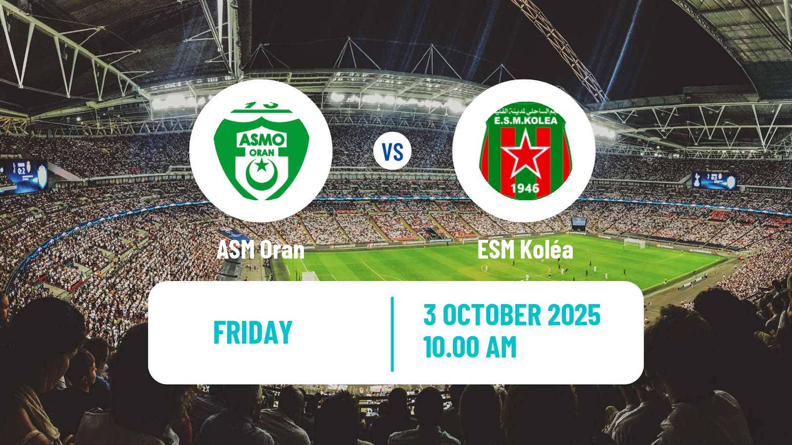Soccer Algerian Ligue 2 ASM Oran - Koléa