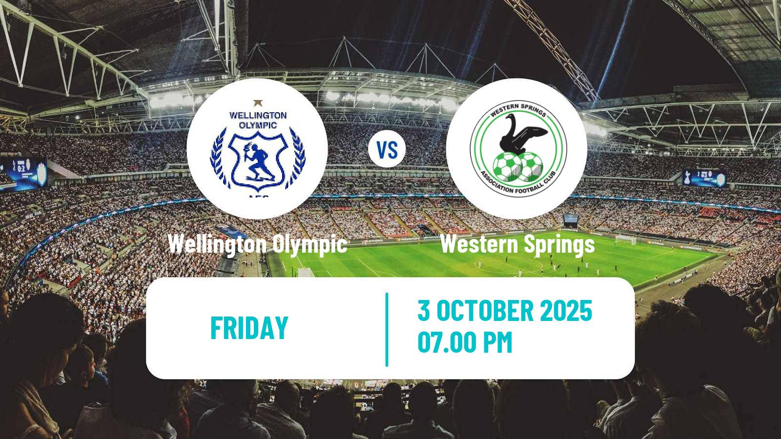 Soccer New Zealand National League Wellington Olympic - Western Springs