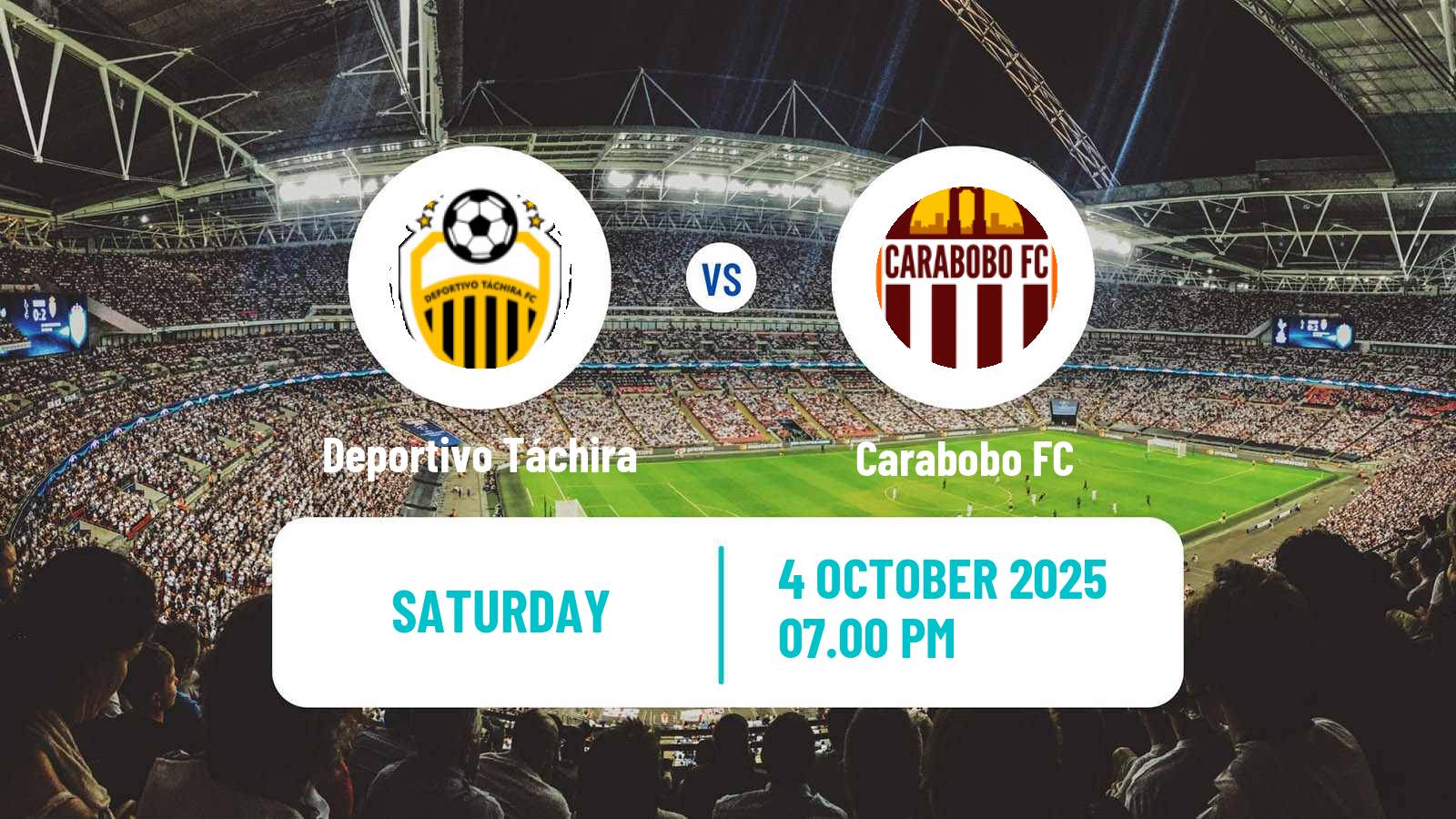 Soccer Venezuelan Primera Division Deportivo Táchira - Carabobo