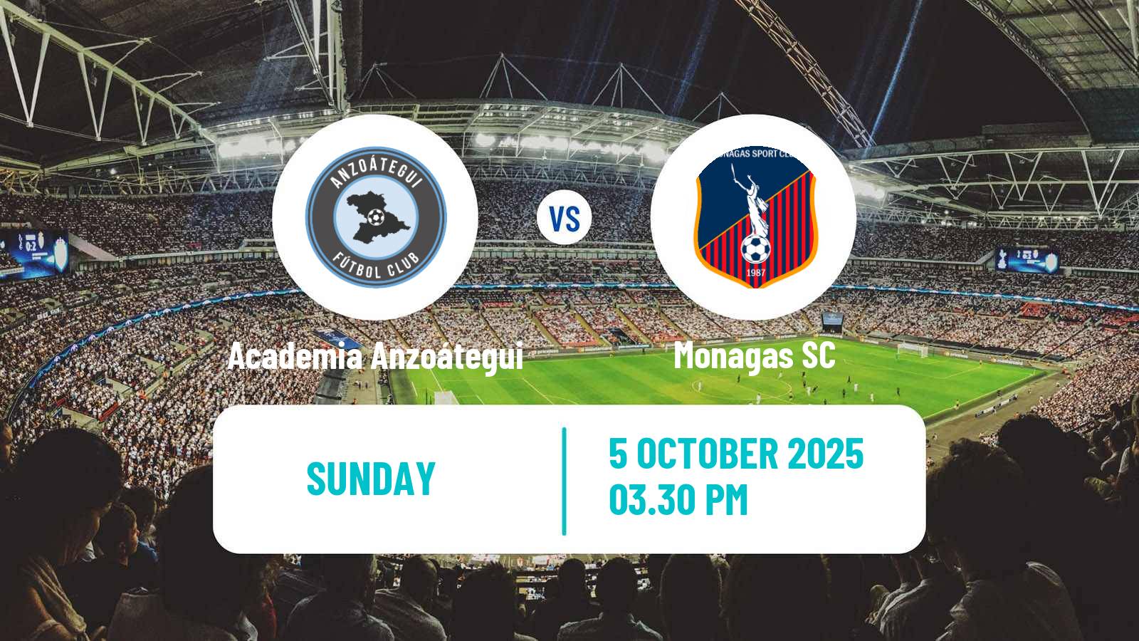 Soccer Venezuelan Primera Division Academia Anzoátegui - Monagas