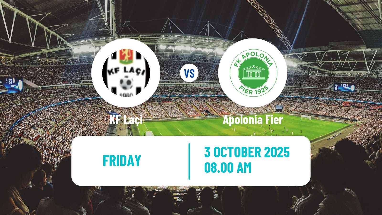 Soccer Albanian First Division Laçi - Apolonia Fier