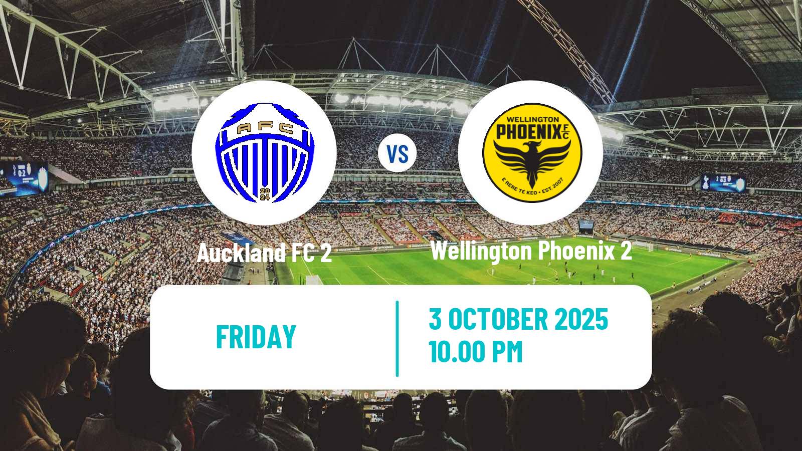 Soccer New Zealand National League Auckland FC 2 - Wellington Phoenix 2
