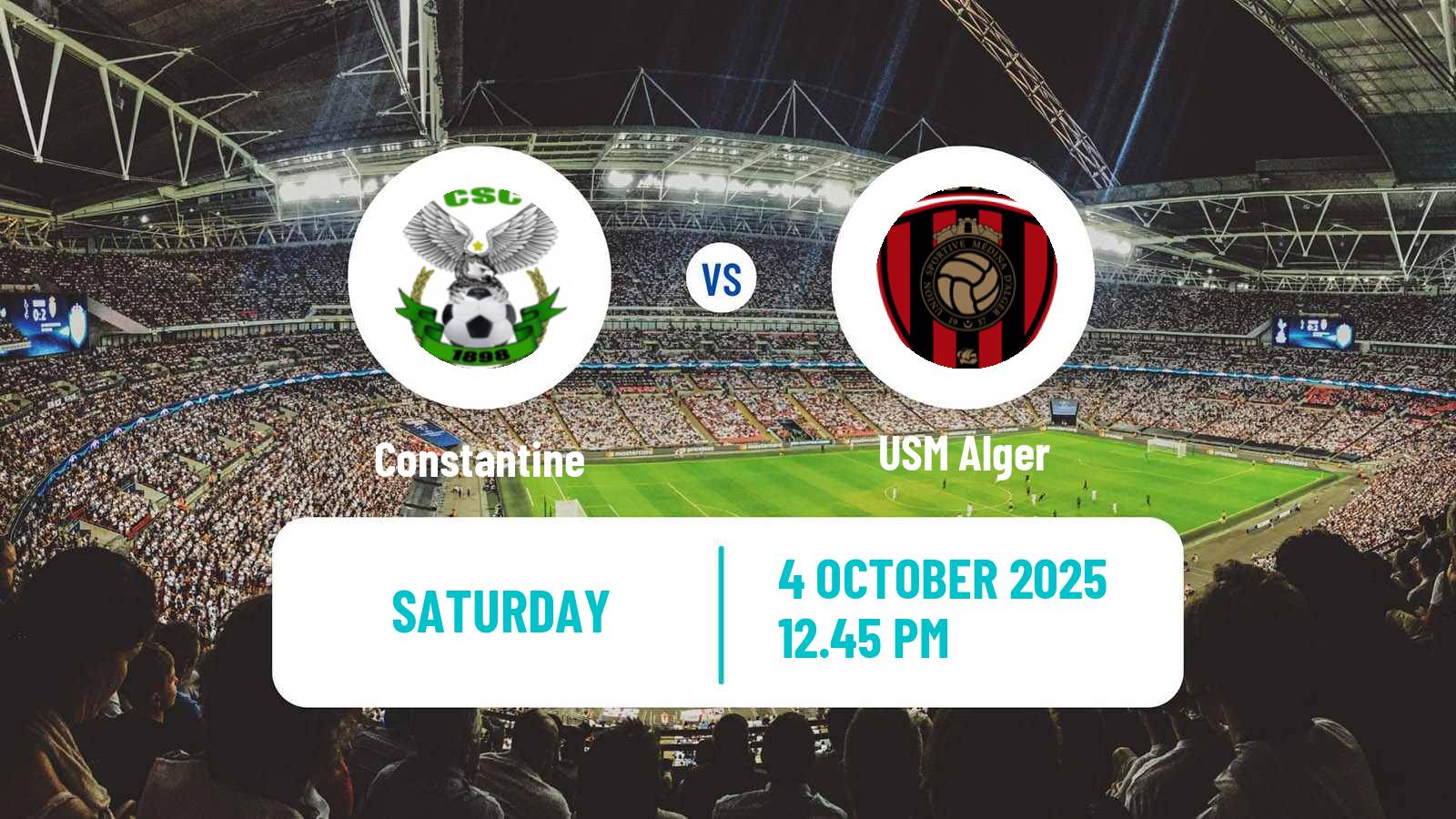Soccer Algerian Ligue 1 Constantine - USM Alger