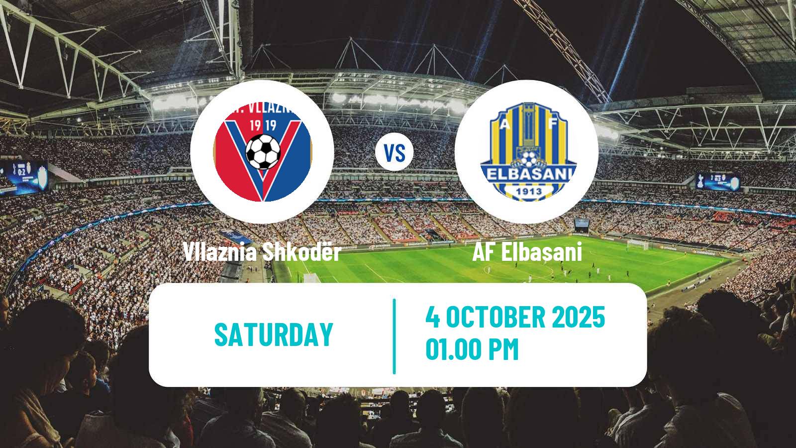 Soccer Albanian Super League Vllaznia Shkodër - AF Elbasani