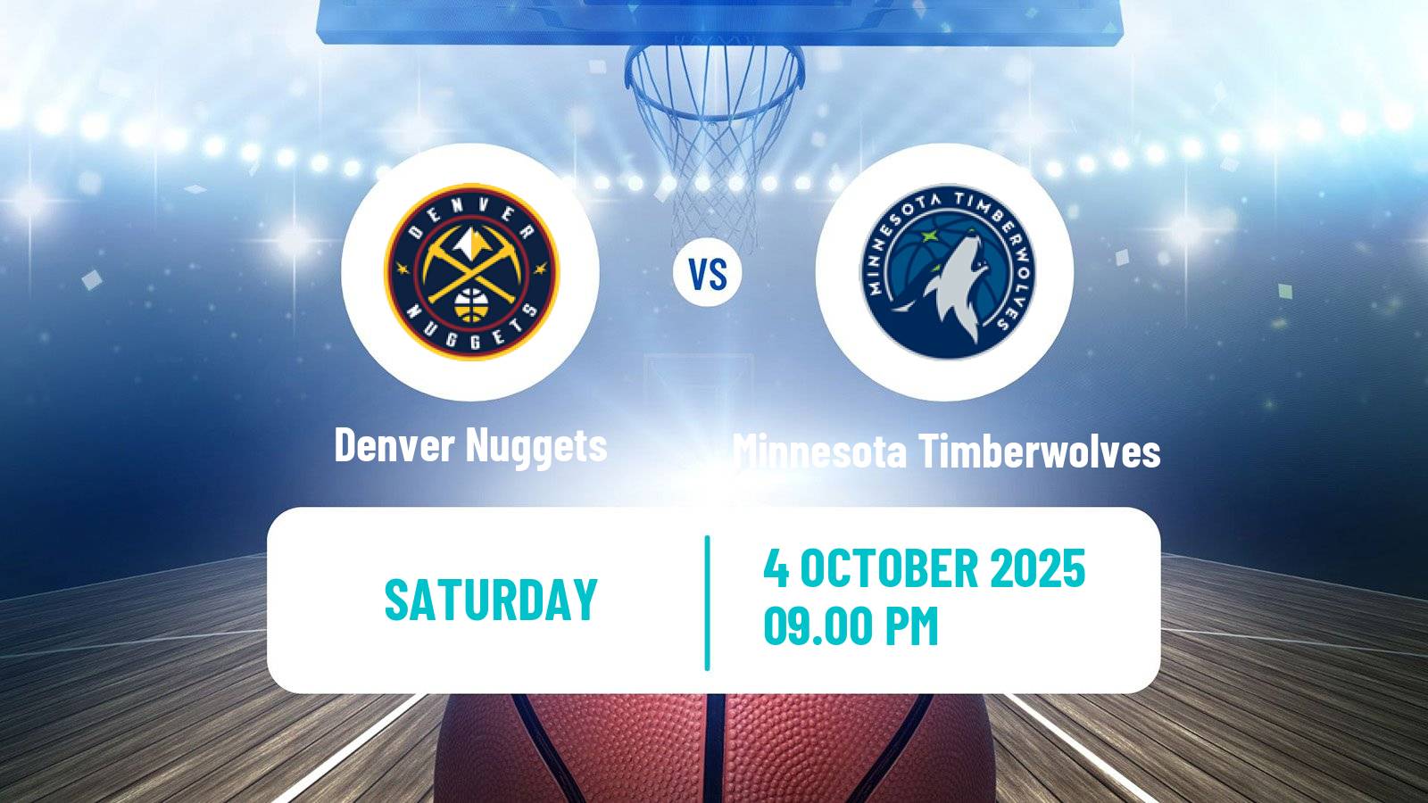 Basketball NBA Denver Nuggets - Minnesota Timberwolves