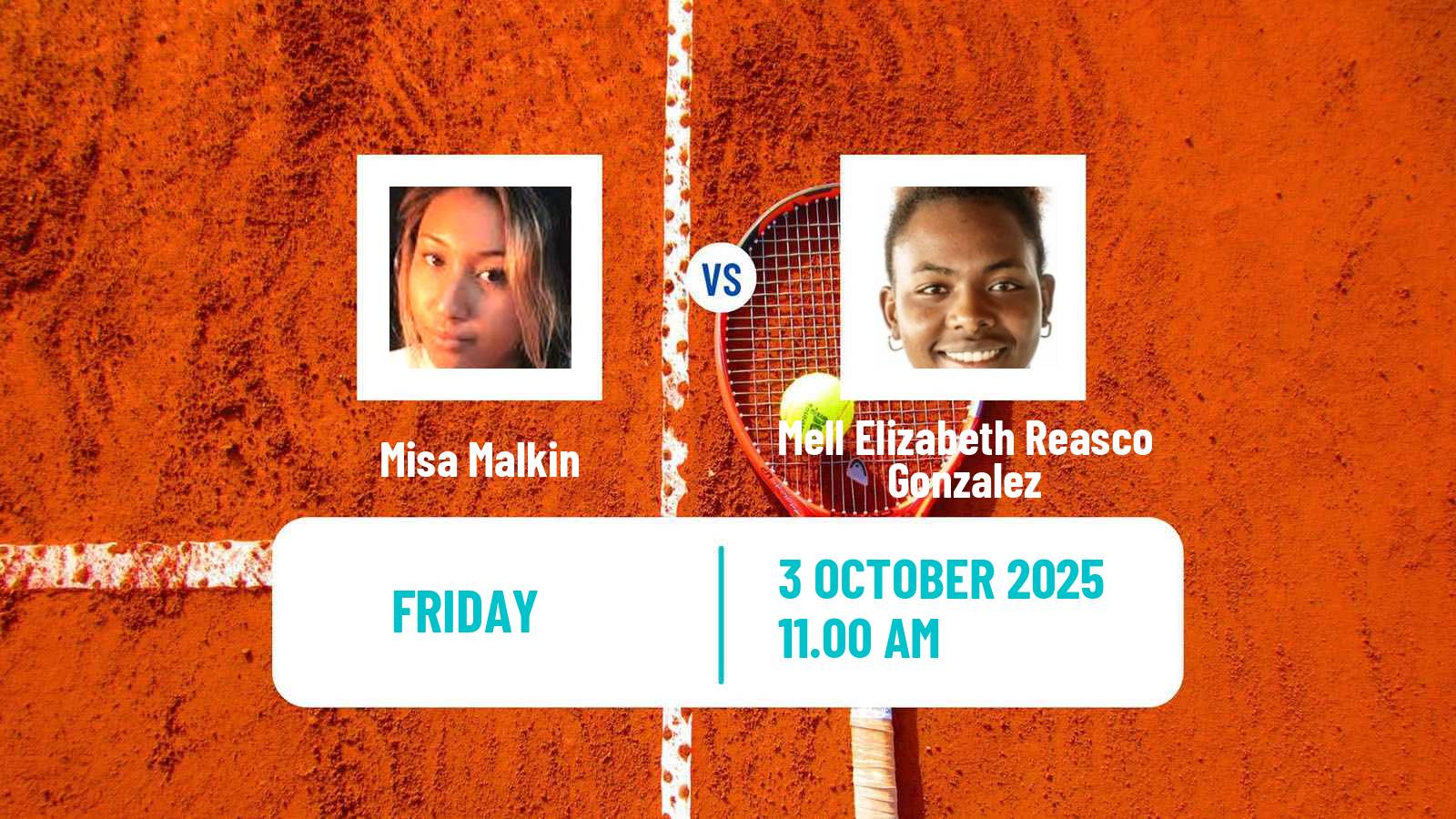 Tennis ITF W15 Santa Tecla Women Misa Malkin - Mell Elizabeth Reasco Gonzalez