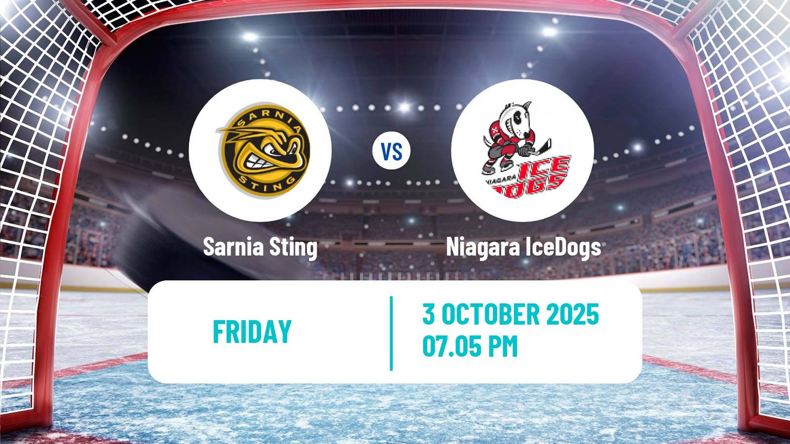 Hockey OHL Sarnia Sting - Niagara IceDogs