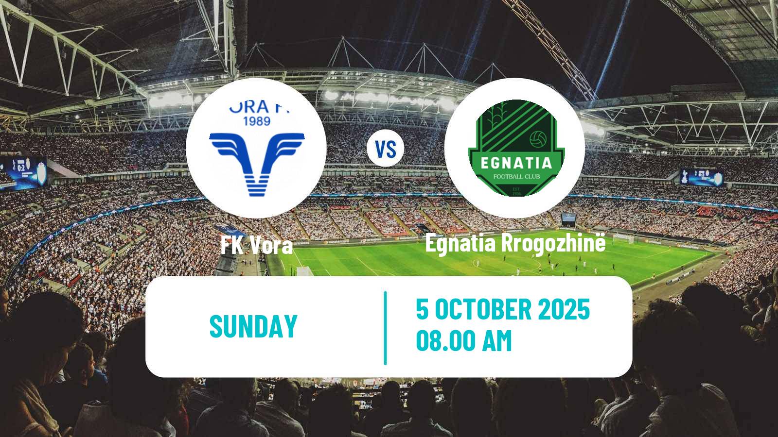 Soccer Albanian Super League Vora - Egnatia Rrogozhinë