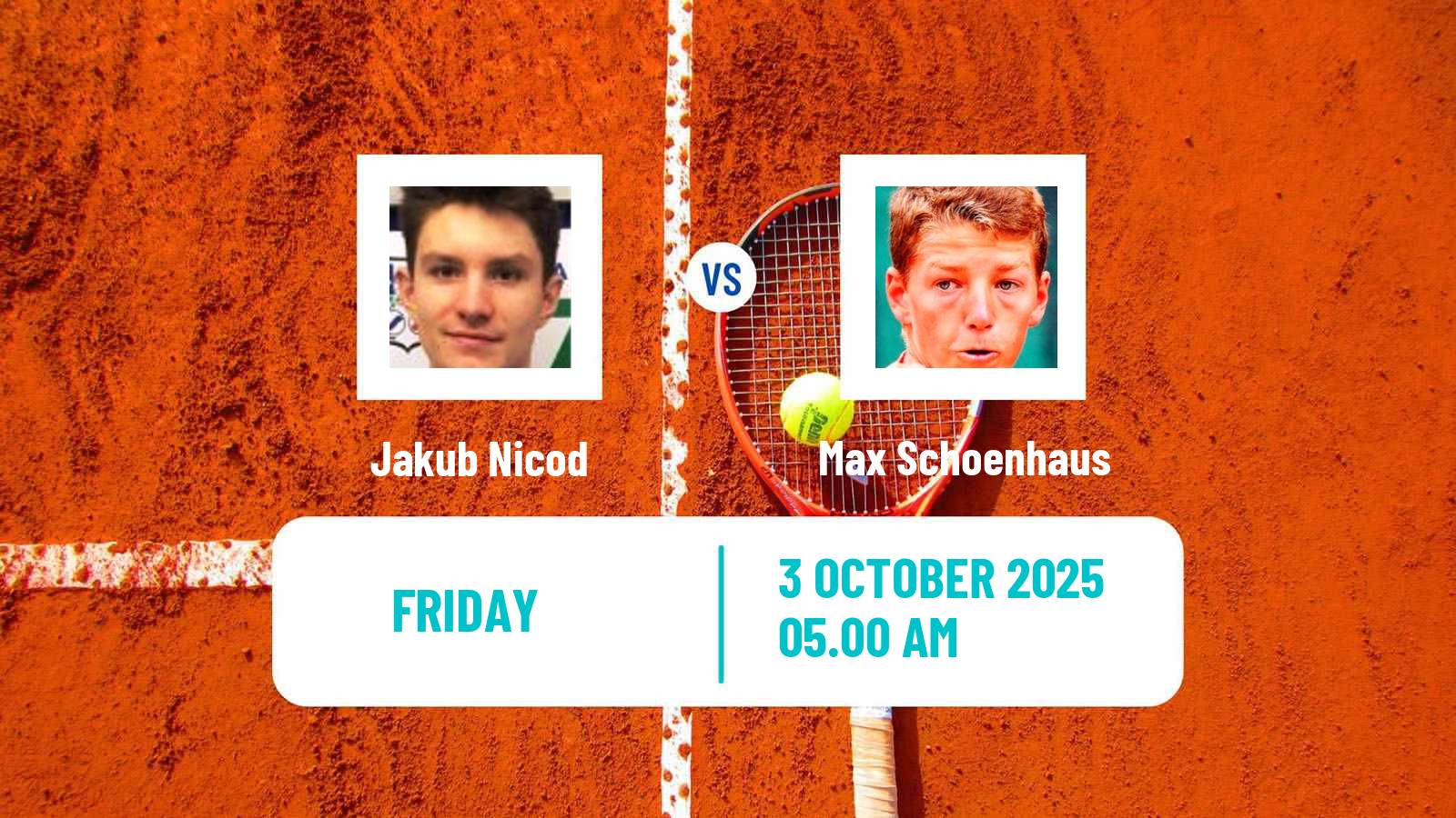 Tennis ITF M15 Monastir 37 Men Jakub Nicod - Max Schoenhaus