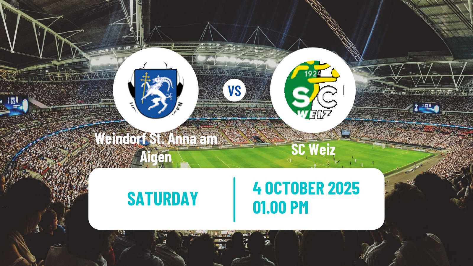 Soccer Austrian Regionalliga Central Weindorf St. Anna am Aigen - SC Weiz