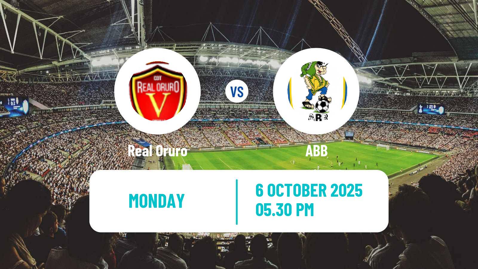 Soccer Bolivian League Cup Real Oruro - ABB