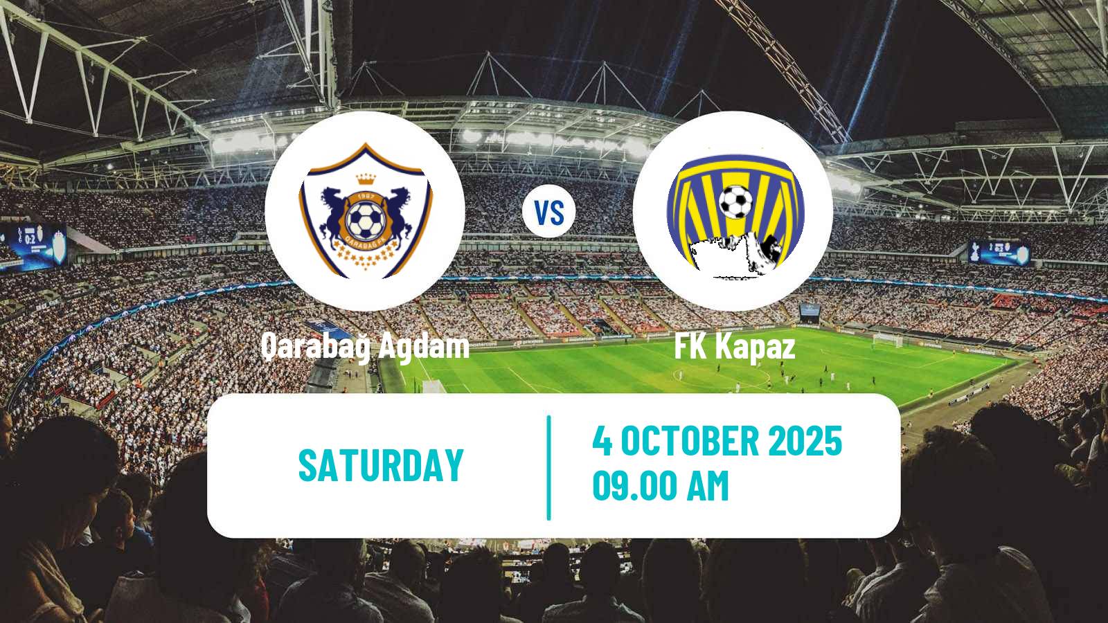 Soccer Azerbaijan Premier League Qarabağ Agdam - Kapaz