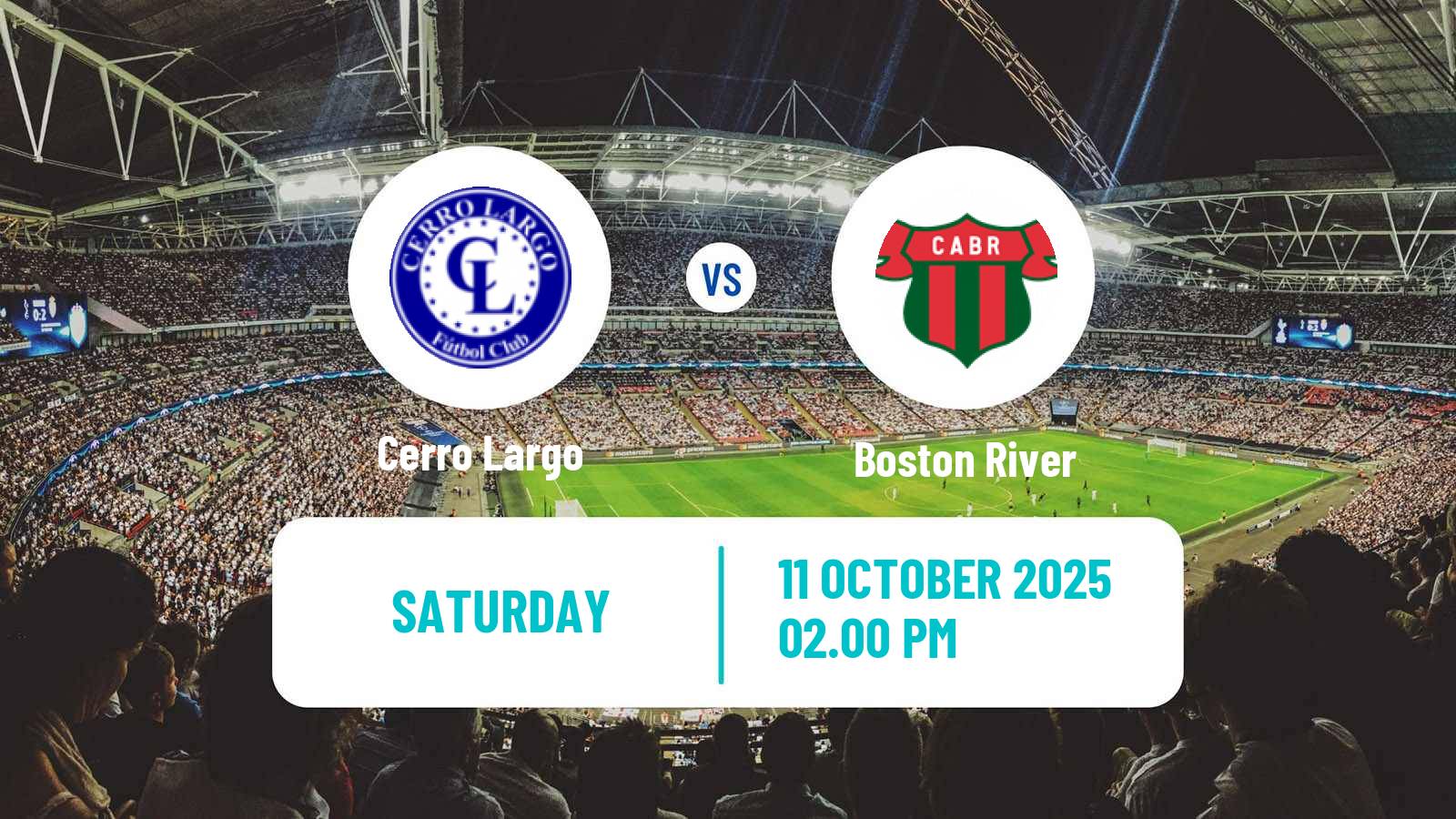 Soccer Uruguayan Primera Division Cerro Largo - Boston River