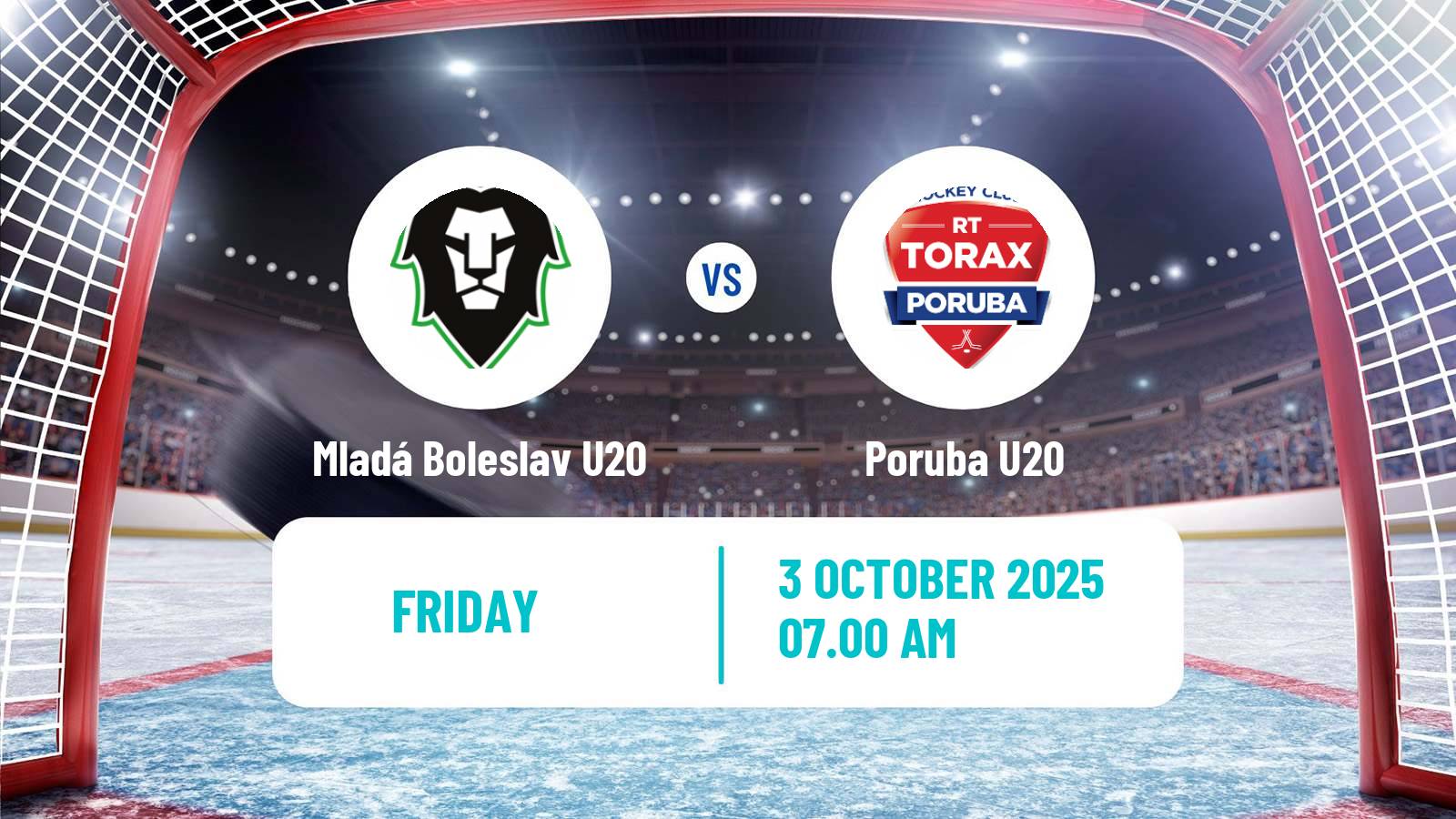 Hockey Czech ELJ Mladá Boleslav U20 - Poruba U20