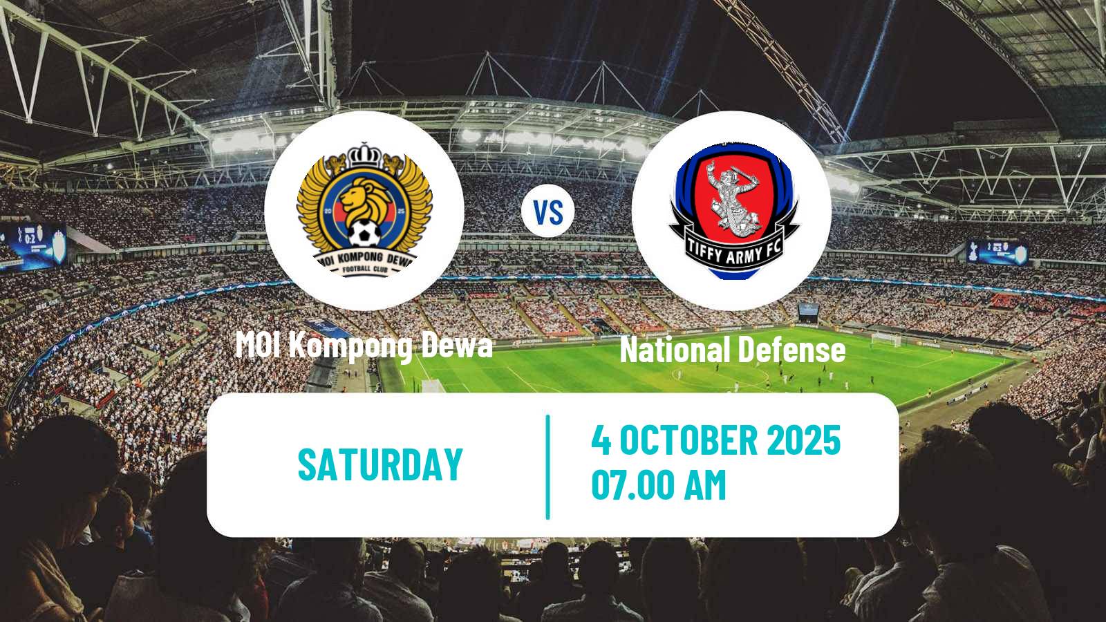Soccer Cambodian CPL MOI Kompong Dewa - National Defense