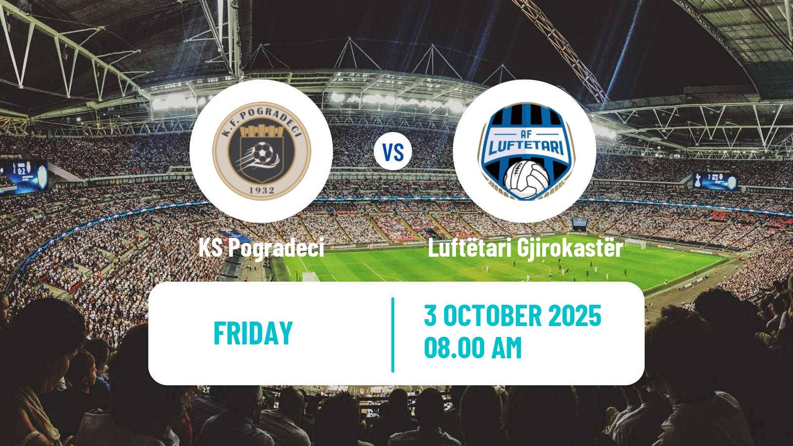 Soccer Albanian First Division Pogradeci - Luftëtari Gjirokastër