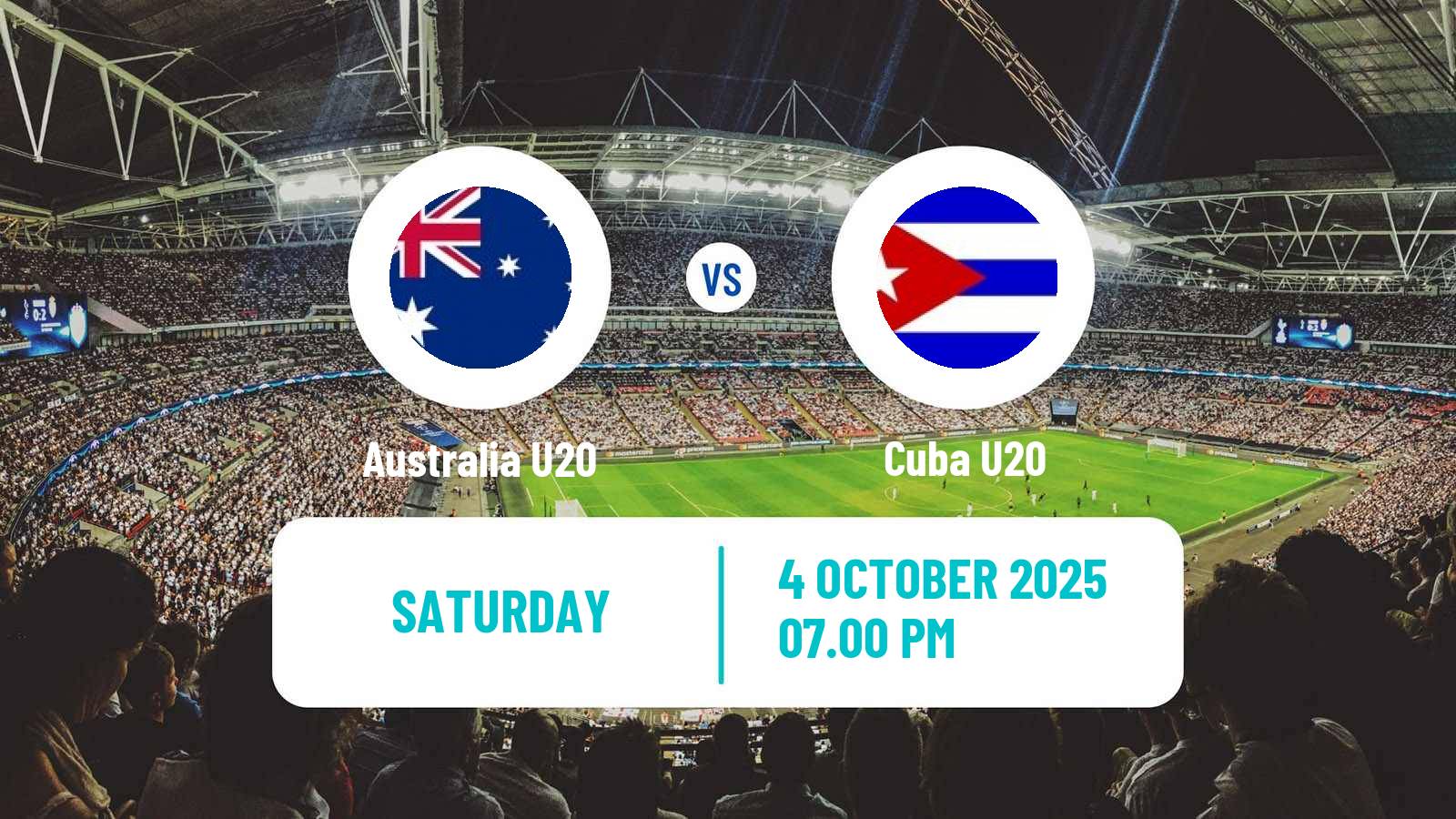 Soccer FIFA World Cup U20 Australia U20 - Cuba U20