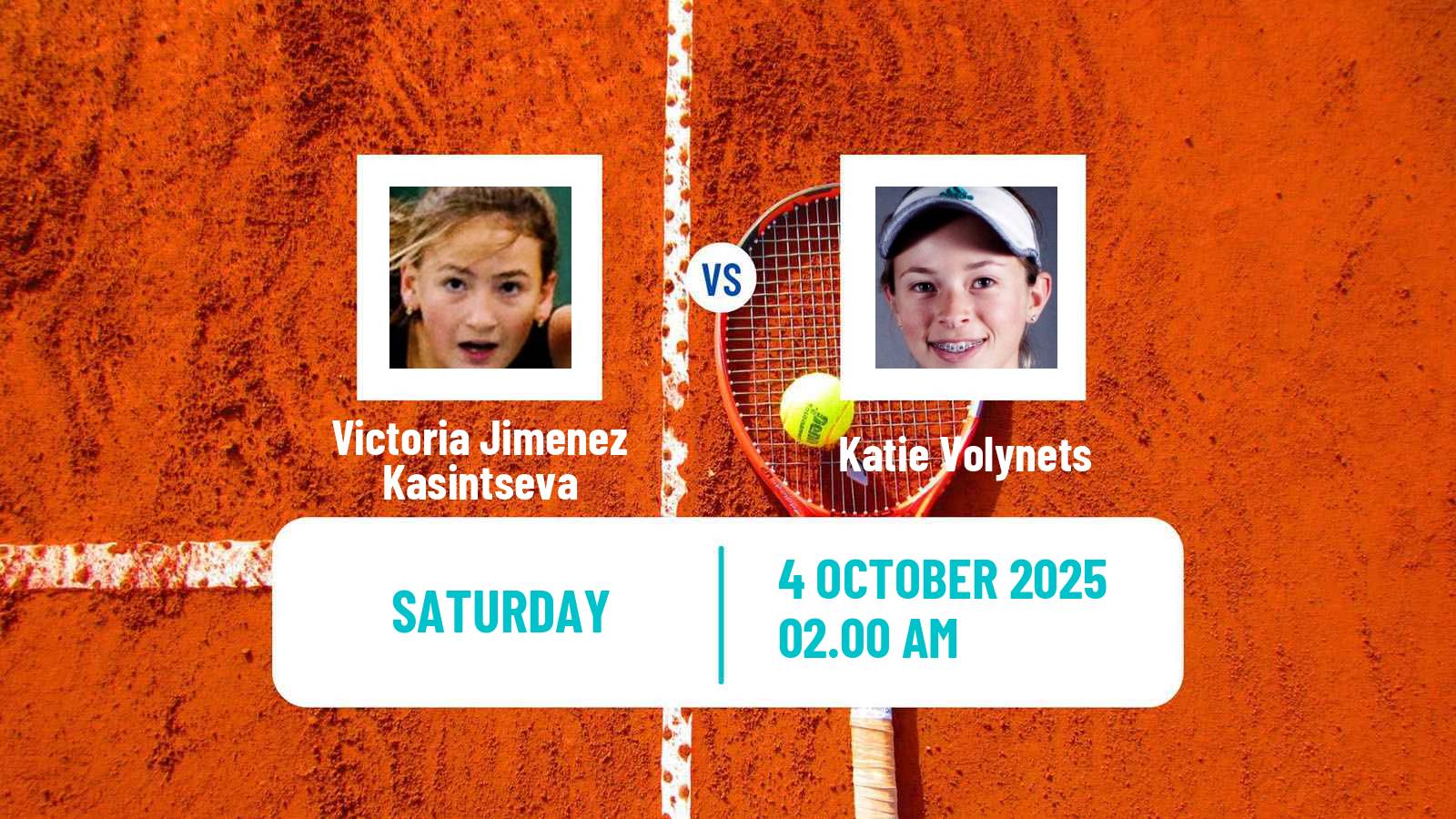Tennis Suzhou Challenger Women Victoria Jimenez Kasintseva - Katie Volynets