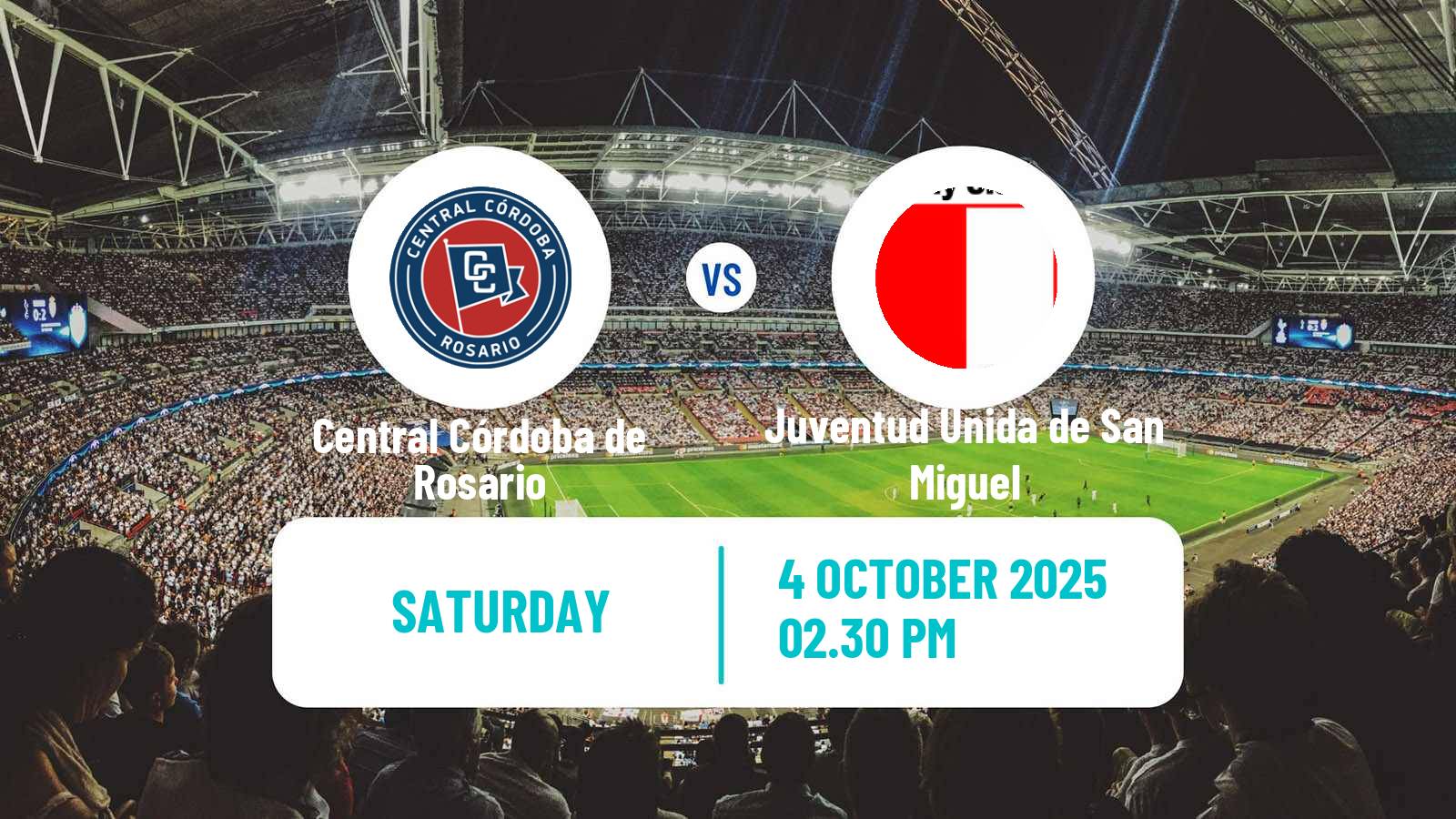 Soccer Argentinian Primera C Central Córdoba de Rosario - Juventud Unida de San Miguel