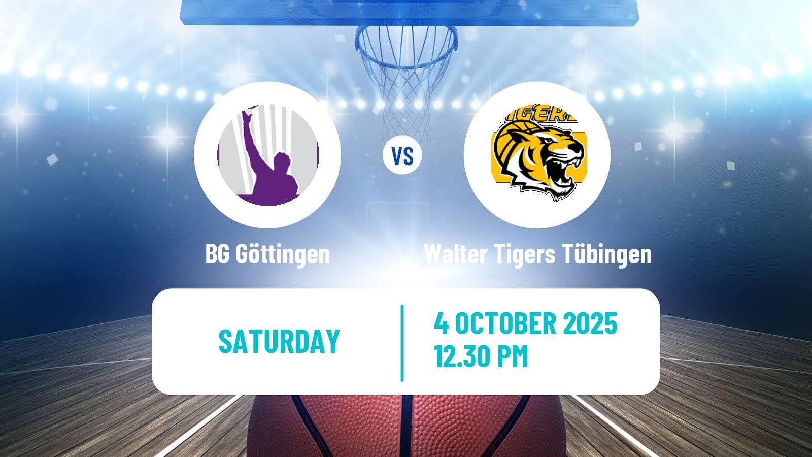 Basketball German Pro A Basketball BG Göttingen - Walter Tigers Tübingen